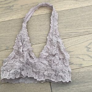 Lace halter bralette